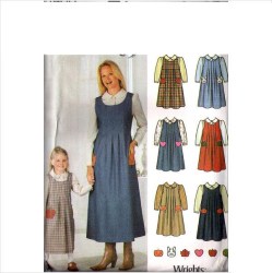 5900 MS TIED FLARE JUMPER, BLOUSE PATTERN 6-18,KID 3-5
